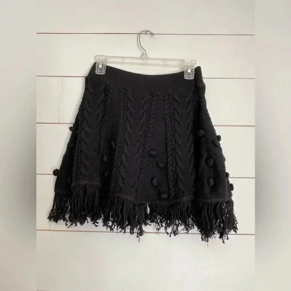 FREE PEOPLE Let's Get Cozy Swit Mini Skirt